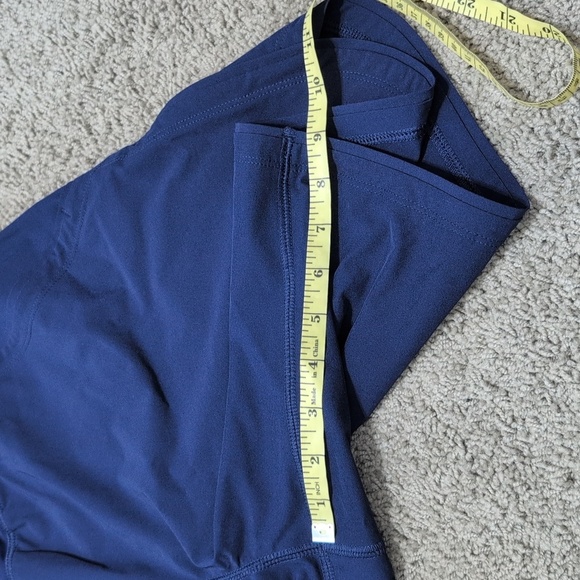 Lands End Long 9" Board Shorts Deep Sea Navy Blue Size 10 - Picture 9 of 12